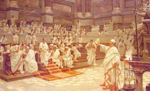 Ricostruzione di una seduta del Senato dell'Antica Roma